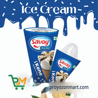 Cone Ice Cream 2 PCS 121 ml & 72 ml Vanilla